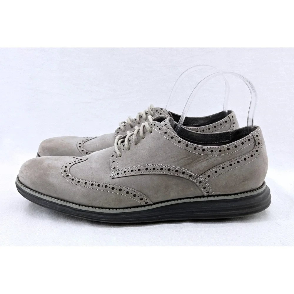 Cole Haan ● ZERØGRAND Grey Suede Oxford - Size 11.5
